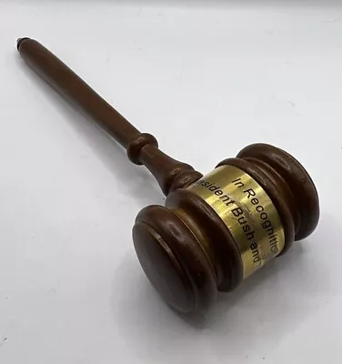 Rare Vintage Wooden Gavel Hammer Mallet -  President Bush And The Republicans  • $14.99