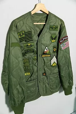 Alpha Industries Limited Edition 50th Anniversary Green M-65 Liner - Men's M • $72.81
