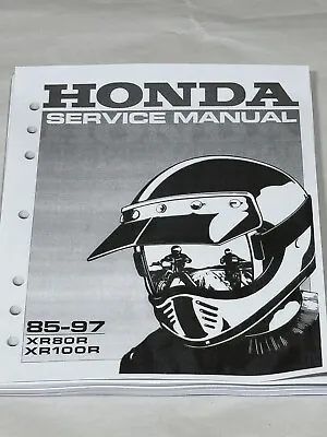 3hole Factory Service Shop Repair Manual 1985-1997 Honda XR80R XR100R XR80 XR100 • $32.79
