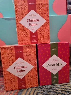 £5 • Buy EXANTE MEAL REPLACEMENT PIZZA MIX X 5 + CHICKEN FAJITA X 11,,,BB 2024