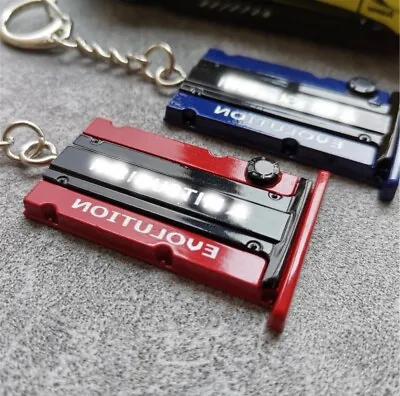 JDM Keyring Keychain Ralliart Engine MITSUBISHI EVO Lancer 6 7 8 9 10  Red Blue • $9.99