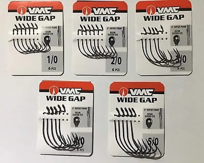 VMC Wide Gap EWG Extra Wide Gap Hook Black Nickel - Choose Free Shipping • $6.95