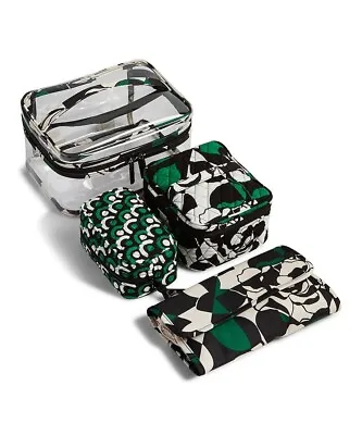 NEW Retired 4pc VERA BRADLEY Imperial Rose Travel Cosmetic Set Makeup Cases NWT • $49.95