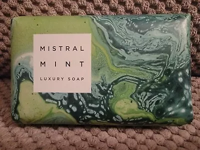  Mistral  Luxury Organic Glycerine Soap Bar - (mint Fragrance) M.i France  • $15