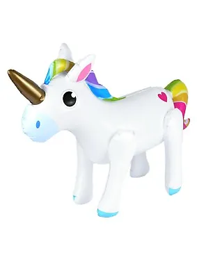 £9.75 • Buy 4/8/12/16 Inflatable Unicorn Kids Toy Scene Setter Decoration Prop Summer Party