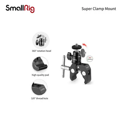 SmallRig Super Clamp Mount Ball Head Shoe Mount Magic Arm For Camera Monitor  • £9.90