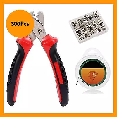 Hand Crimper Tools Stainless Steel Fishing Pliers Braid Cutters Fish Holder Hook • $12.52