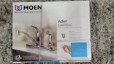 Moen Kitchen Faucet Deck Sprayer Head CA87554C Adler Low Arc One Handle Chrome • $57.97