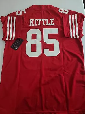 NWT Stitched Mens 49ers Jersey #85 George Kittle Sizes S.MLXL2XL3XL *NEW* • $39.99