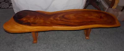 Mid Century Live Edge Monkey Pod Coffee Table / Entry Bench  (CT-1) • $1079.10