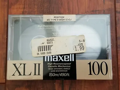 Maxell XLII 100 High Bias Blank Audio Cassette Tape - Made In Japan - Brand NEW • $12.99