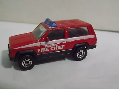 Matchbox Red Jeep Cherokee   Matchbox Fire Chief  • $4.30