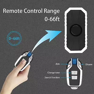 (2 Remote Control)Bike Alarm Wireless Vibration Motion Sensor Waterproof New • $20.01