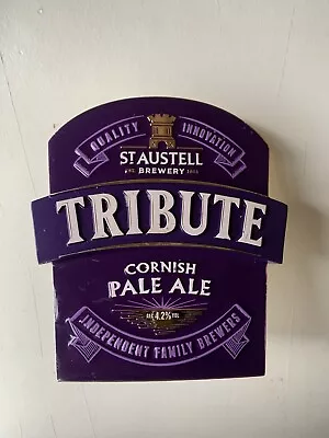 £5.95 • Buy St Austell Brewery Tribute Pale Ale Metal Beer Pump Clip