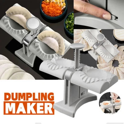 $15.98 • Buy Automatic Dumpling Maker Double Head Household Dumpling Press Machine AU