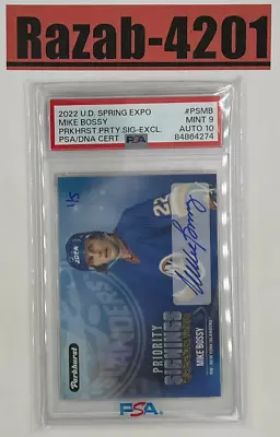 2022 UD Spring ExpoPriority Signings 1/5 Mike Bossy PS-MB Psa 9Auto10  Pop1 • $363.96