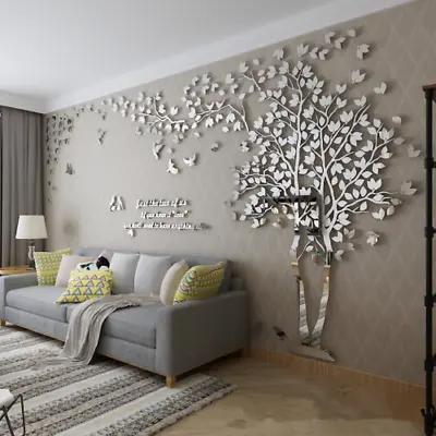 Wall Sticker Tree Decorative 3D Art TV Background Wallpaper Room Acrylic Sticker • $37.58