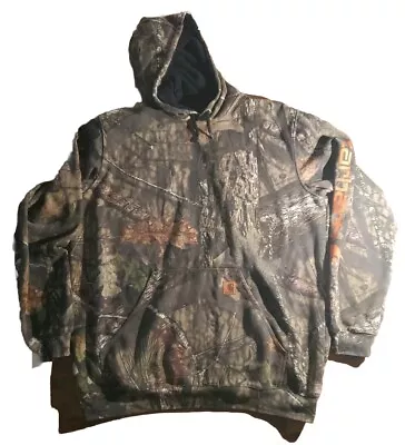 Carhartt Mens XL Tall Green Camo Hoodie Original Fit Mossy Oak Jacket Sweatshirt • $111.99