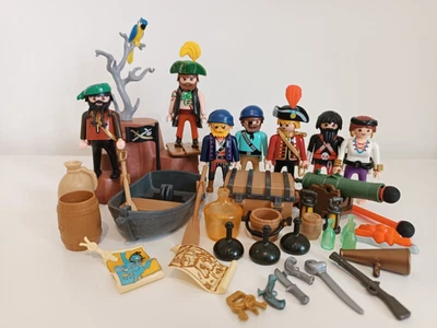£5.50 • Buy Playmobil Pirate Bundle - Figures, Boat, Accessories, Cannon, Parrot Job Lot