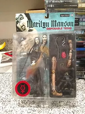 Marilyn Manson Disposable Teens Action Figure Fewture Toys Super Articulated NIB • $149.99