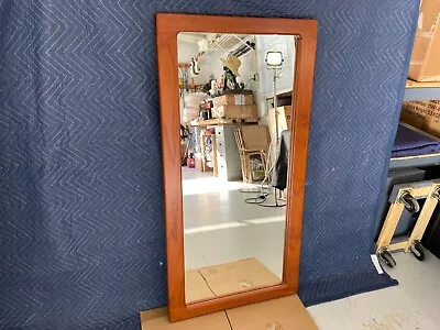 Mid-Century Modern Teak Wall Mirror Denmark • $899.99