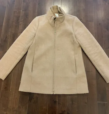 J Crew Lined Wool Coat SZ 6 Camel • $42