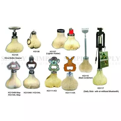 Kangaroo Scrotum Balls Genuine Wine Bottle Opener Australian Aussie Souvenir • $44.99