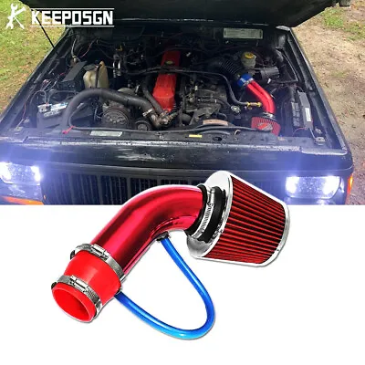 For Jeep Cherokee XJ 3  Cold Air Intake Filter Induction Kit High Flow Pipe Hose • $52.99