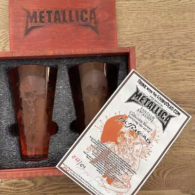  METALLICA Super Rare Limited Edition Glass With Serial Number Card Included • $921.78