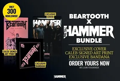 Metal Hammer Beartooth Bundle Only 300 + Bandana & Caleb Signed Art Print • $59.99