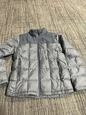 Marmot 600 Fill Down Jacket Mens Size S Hiking Silver Gray Full Zip • $29