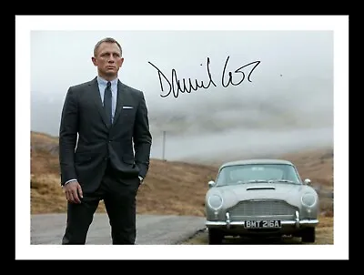 Daniel Craig - James Bond Autograph Signed & Framed Photo Print • £19.99
