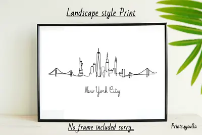 £3.50 • Buy New York A4 Print Poster Picture Wall Art Home Decor Unframed New Gift Travel