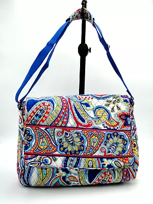 Vera Bradley Retired Marina Paisley Adjustable Strap Shoulder Bag • $29.66