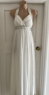 £5 • Buy Brand New Eva& Lola Cream Full Length Evening Dress Size  Small 10 ,lined