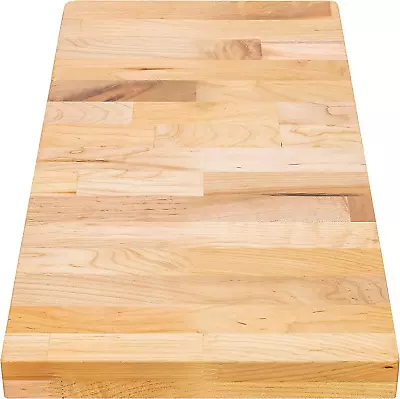 Butcher Block Work Bench Top - 24 X 12 X 1.5 In. Multi-Purpose Maple Slab For Co • $106.99