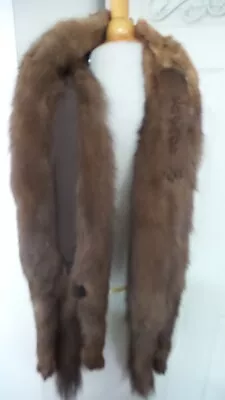 $69.95 • Buy ViTG Genuine Mink Stole Fur Scarf Wrap BROWNS Collar 2 Full  Body Pelts 54 