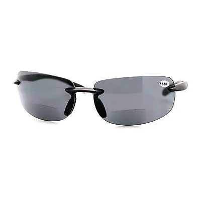 Bifocal Magnification Lens Sunglasses Rimless Rectangular Fashion UV 400 • $11.95