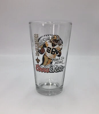 $10.99 • Buy COORS LIGHT New Orleans Saints Football DEUCE MCALLISTER Drinking/beverage Glass