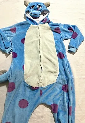 Monsters Inc Sully Sulley Character Adult Size M Pajamas Costume Unbranded • $35