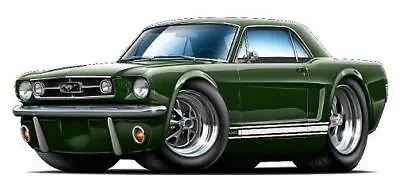 Wall Decal Compatible With 1965 Ford Mustang 289 GT Coupe Boys Room Garage • $25.99