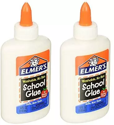 Elmers Liquid School Glue FfIiYv Washable 4 Ounces 2 Count • $10.41