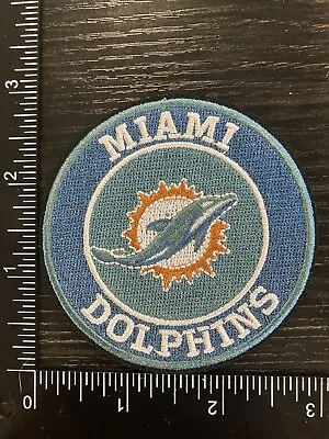 Miami Dolphins Embroidered Iron On Patch NFL FOOTBALL • $4.49