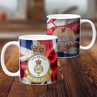 Personalised Military Mug Life Guards Army Cup Official Veteran Dad Gift MVM15 • £12.95