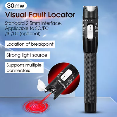 COMPTYCO 30MW Visual Fault Locator Fiber Optic Laser Cable Tester Test VFL 30KM • $14.16