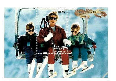 VINTAGE CLASSICS - Maldives 2298 - Princess Diana Ski Lift - S/S - MNH • $0.99