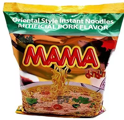 MAMA Oriental Style Instant Ramen Noodles Artificial Pork Flavor 2.11 Ounce E... • $18.67