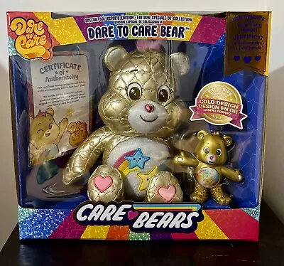 Care Bears DARE TO CARE Bear Gold Special Collectors Edition - BRAND NEW • $195