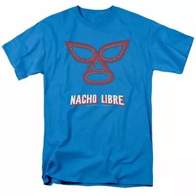 Nacho Libre Mask T Shirt Mens Licensed Wrestling Movie Tee Turquoise • $16.24