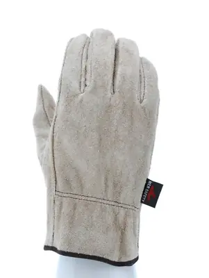 Leather Driver Work Gloves Brown Split Cow Leather Keystone Thumb Size Small • $4.99